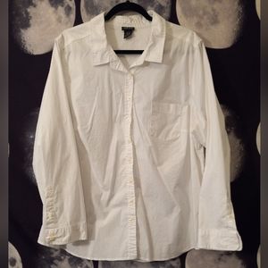 Torrid White button down shirt